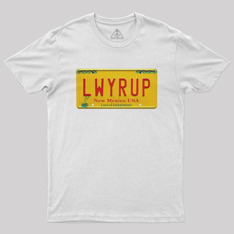 Better Call Saul LWYRUP Plate Nerd T-Shirt