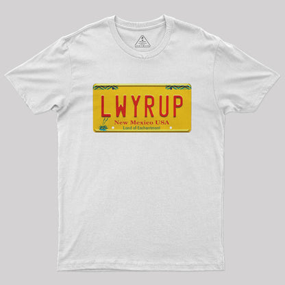 Better Call Saul LWYRUP Plate Nerd T-Shirt