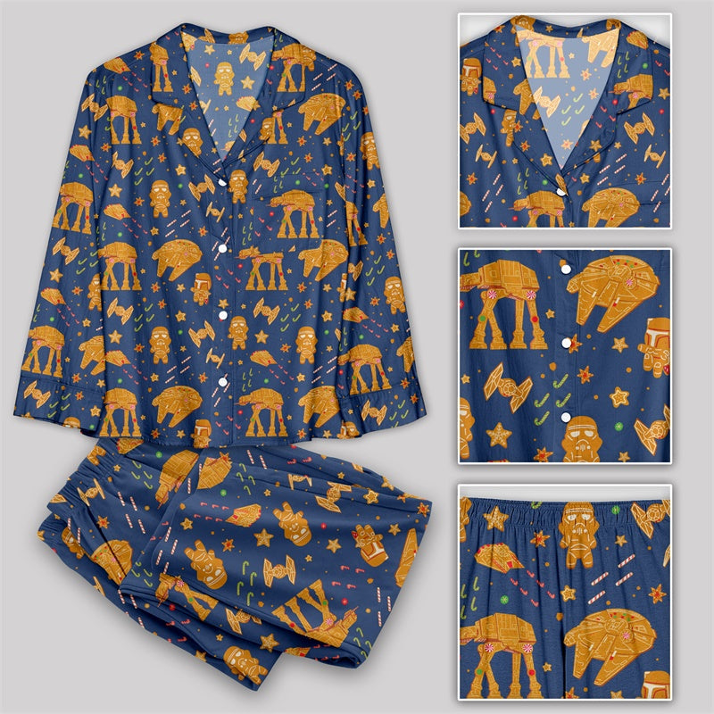 Star Wars Space Ship Cookie Christmas Pajamas Set