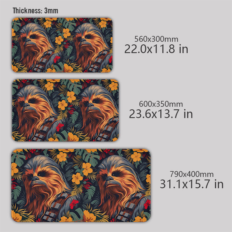 Chewbacca Flowers and Trees From Geek Mouse Pad