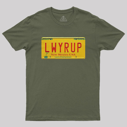 Better Call Saul LWYRUP Plate Nerd T-Shirt