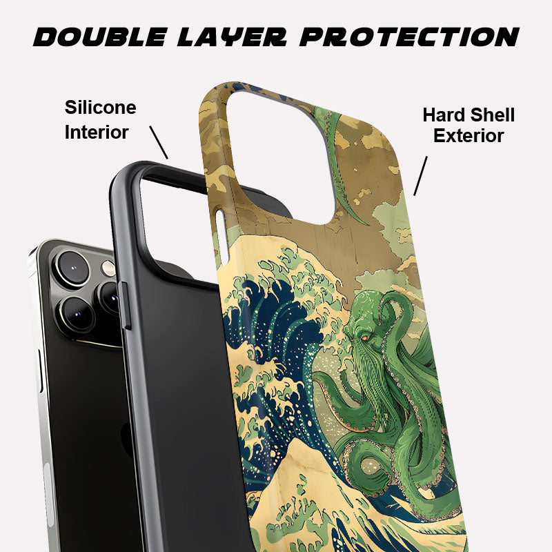 Ukiyoe Waves Cthulhu Geek Phone Case