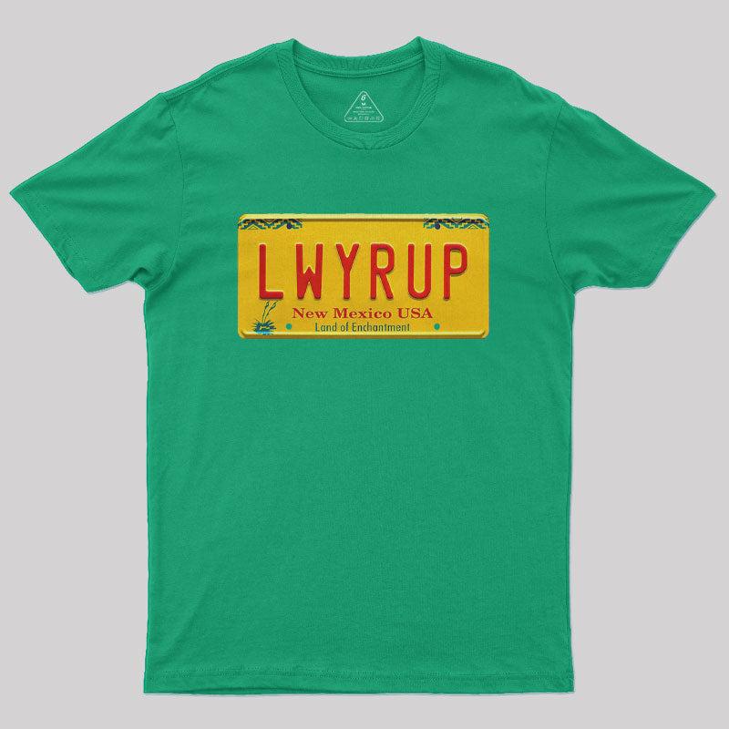 Better Call Saul LWYRUP Plate Nerd T-Shirt