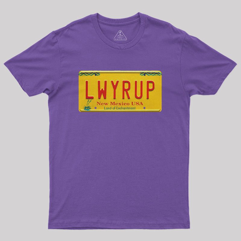 Better Call Saul LWYRUP Plate Nerd T-Shirt