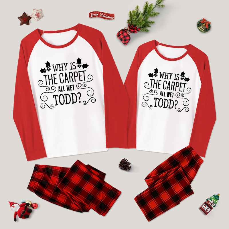 Christmas Vacation Todd & Margo Quote Family Christmas Pajama Sets