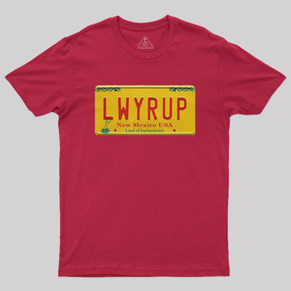 Better Call Saul LWYRUP Plate Nerd T-Shirt