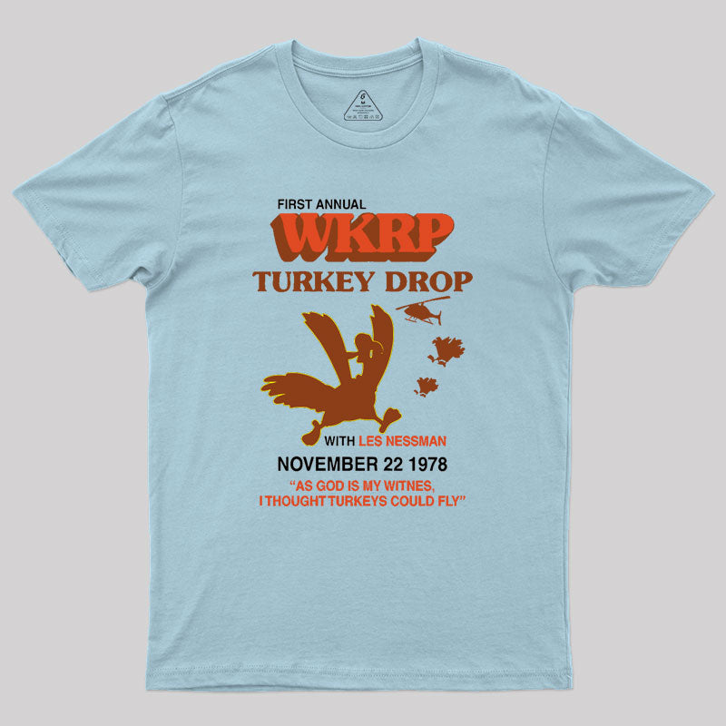 Vintage Wkrp Turkey Drop Geek T-Shirt