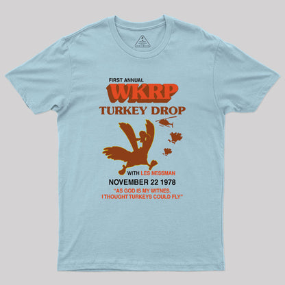 Vintage Wkrp Turkey Drop Geek T-Shirt