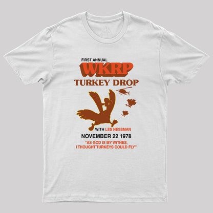 Vintage Wkrp Turkey Drop Geek T-Shirt