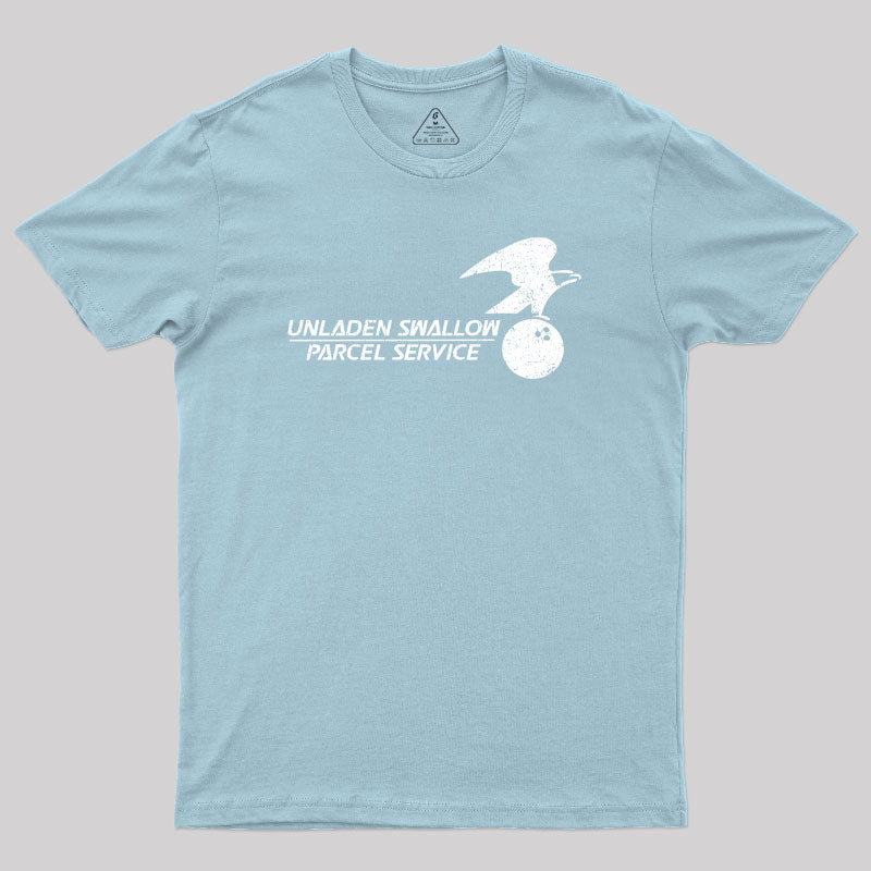 Unladen Swallow Parcel Service Geek T-Shirt