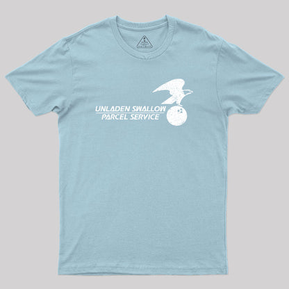 Unladen Swallow Parcel Service Geek T-Shirt