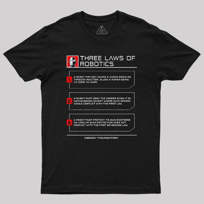 Three Laws Of Robotics Geek T-Shirt