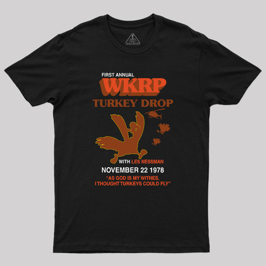 Vintage Wkrp Turkey Drop Geek T-Shirt