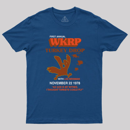 Vintage Wkrp Turkey Drop Geek T-Shirt