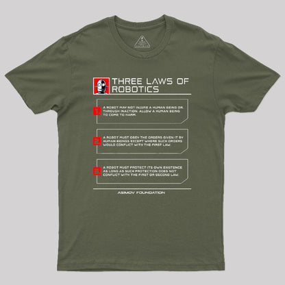 Three Laws Of Robotics Geek T-Shirt