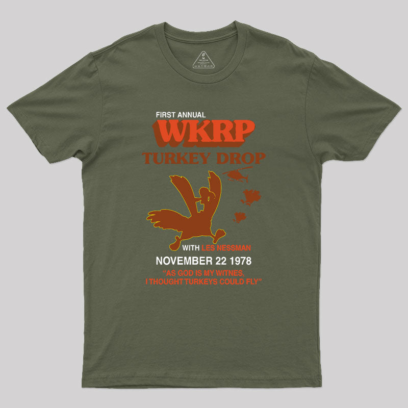 Vintage Wkrp Turkey Drop Geek T-Shirt