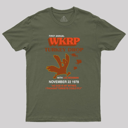 Vintage Wkrp Turkey Drop Geek T-Shirt