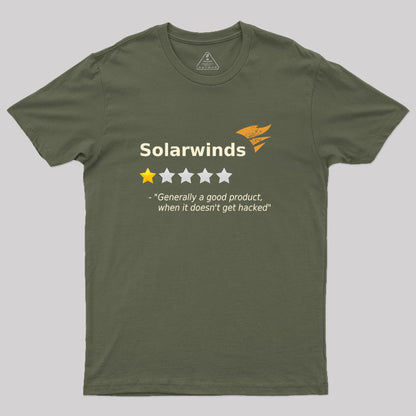 Solarwinds 1 Star Review Geek T-Shirt