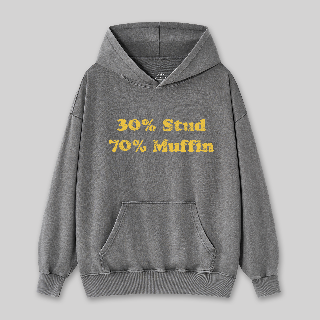 30 Stud 70 Muffin Washed Hoodie