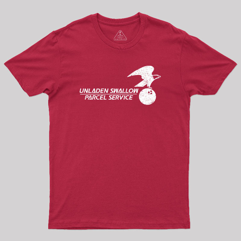 Unladen Swallow Parcel Service Geek T-Shirt