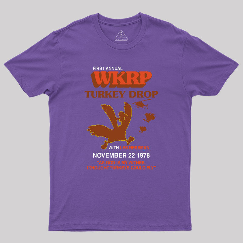 Vintage Wkrp Turkey Drop Geek T-Shirt