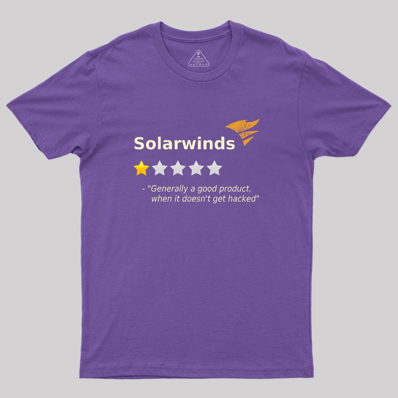 Solarwinds 1 Star Review Geek T-Shirt