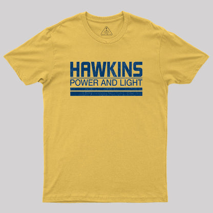 Hawkins Power and Light Geek T-Shirt