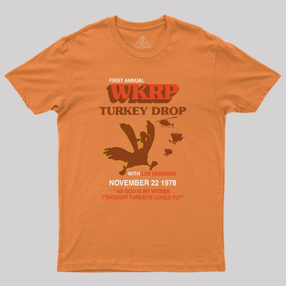 Vintage Wkrp Turkey Drop Geek T-Shirt