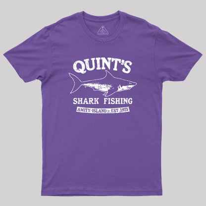 Quint's Shark Fishing Geek T-Shirt