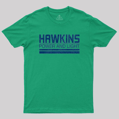 Hawkins Power and Light Geek T-Shirt