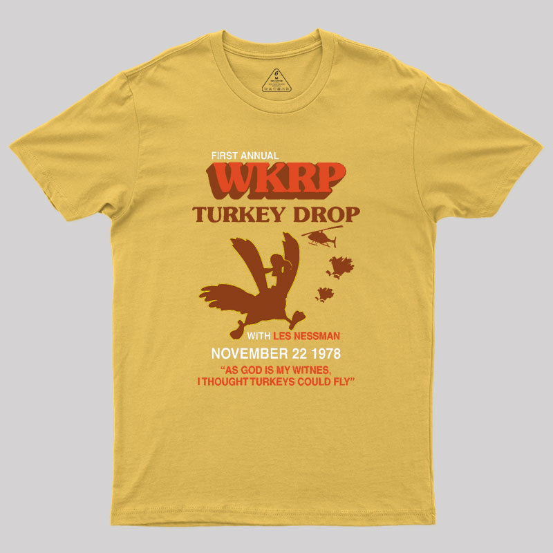 Vintage Wkrp Turkey Drop Geek T-Shirt