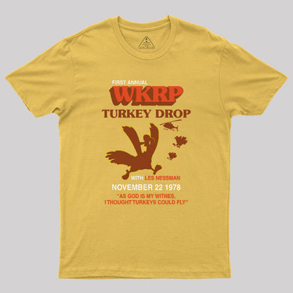 Vintage Wkrp Turkey Drop Geek T-Shirt