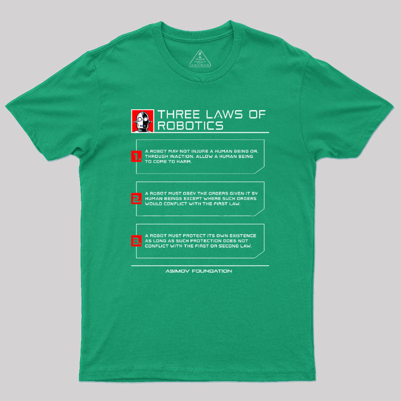 Three Laws Of Robotics Geek T-Shirt