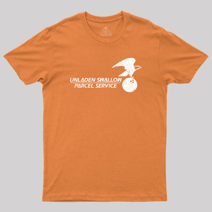 Unladen Swallow Parcel Service Geek T-Shirt