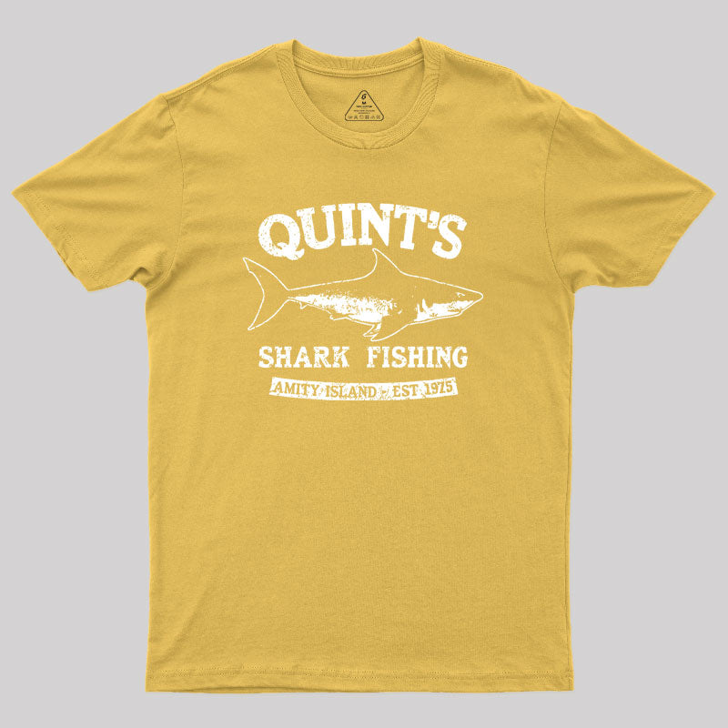 Quint's Shark Fishing Geek T-Shirt