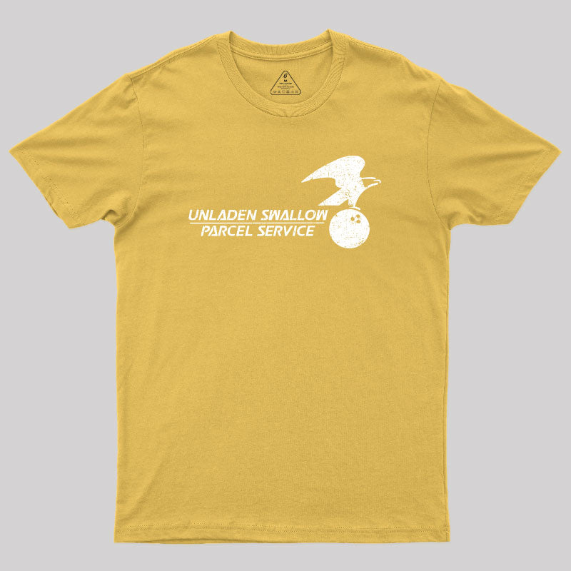 Unladen Swallow Parcel Service Geek T-Shirt