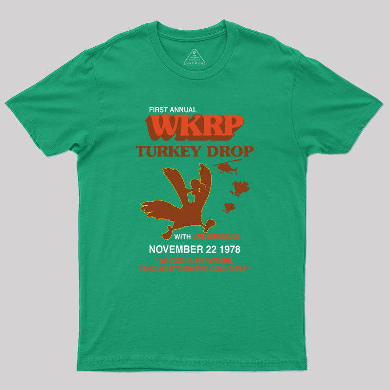 Vintage Wkrp Turkey Drop Geek T-Shirt