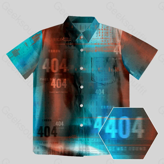 404 Error IT Button Up Pocket Shirt - Geeksoutfit