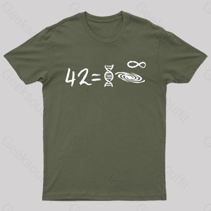 42 Equal To Everything T-Shirt Army Green / S