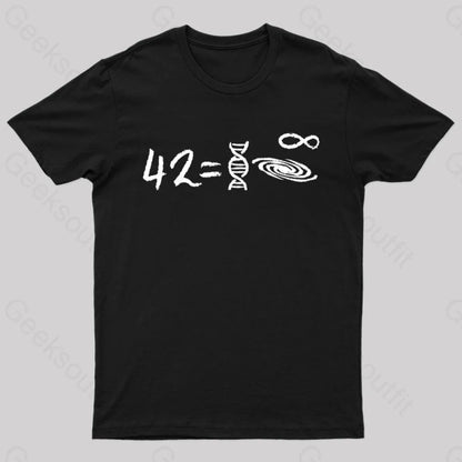 42 Equal To Everything T-Shirt Black / S