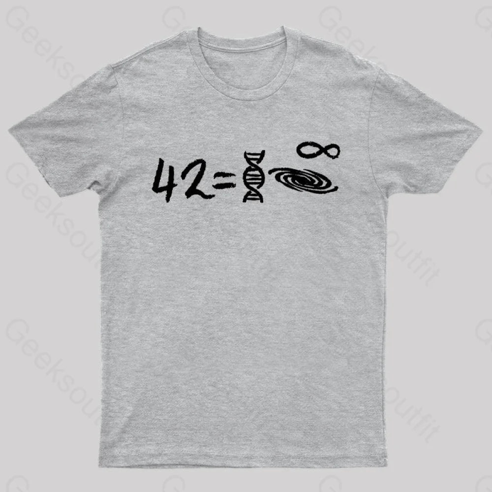 42 Equal To Everything T-Shirt Grey / S