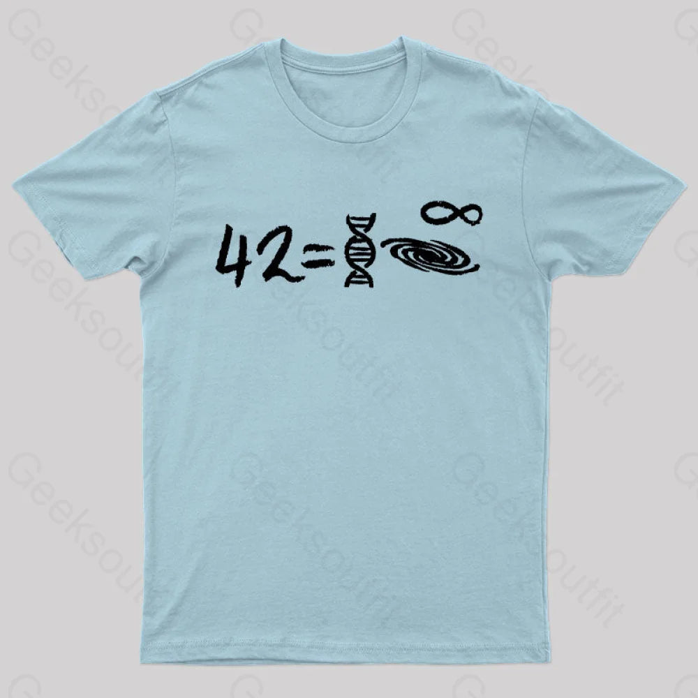 42 Equal To Everything T-Shirt Light Blue / S