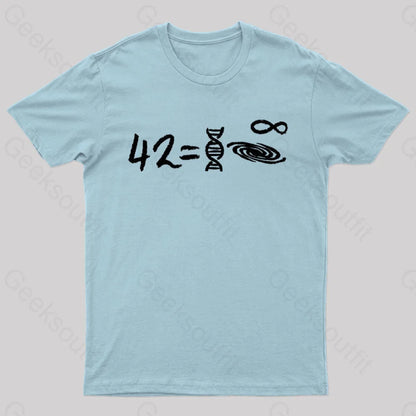 42 Equal To Everything T-Shirt Light Blue / S