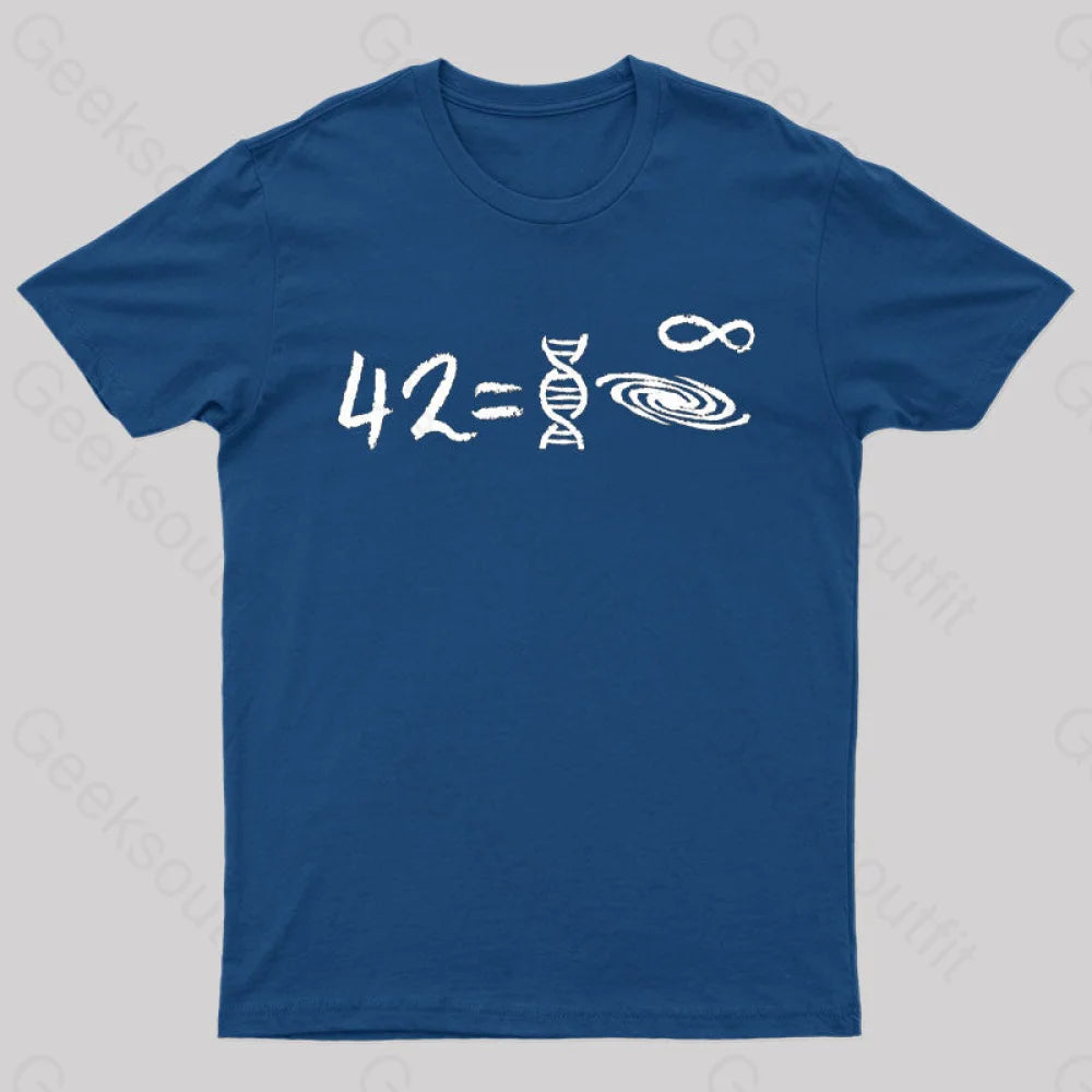 42 Equal To Everything T-Shirt Navy / S