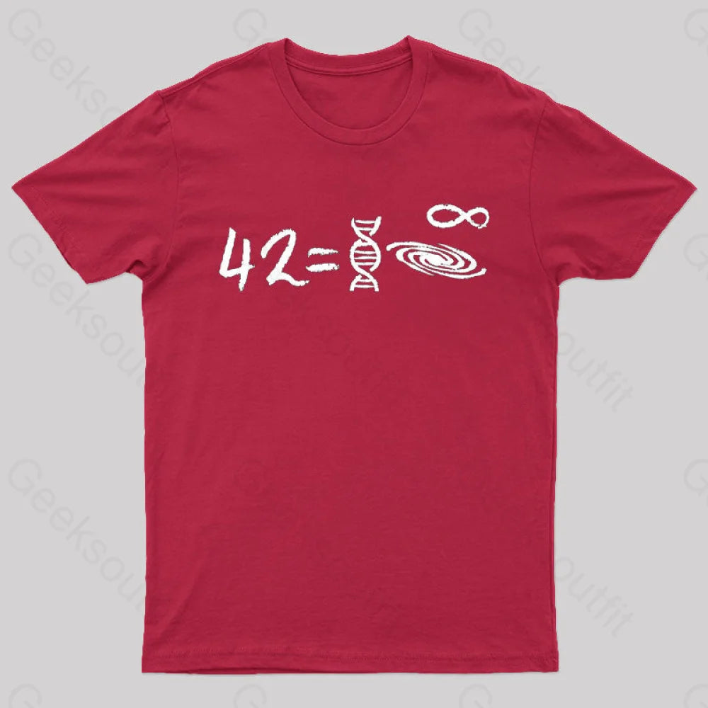 42 Equal To Everything T-Shirt Red / S