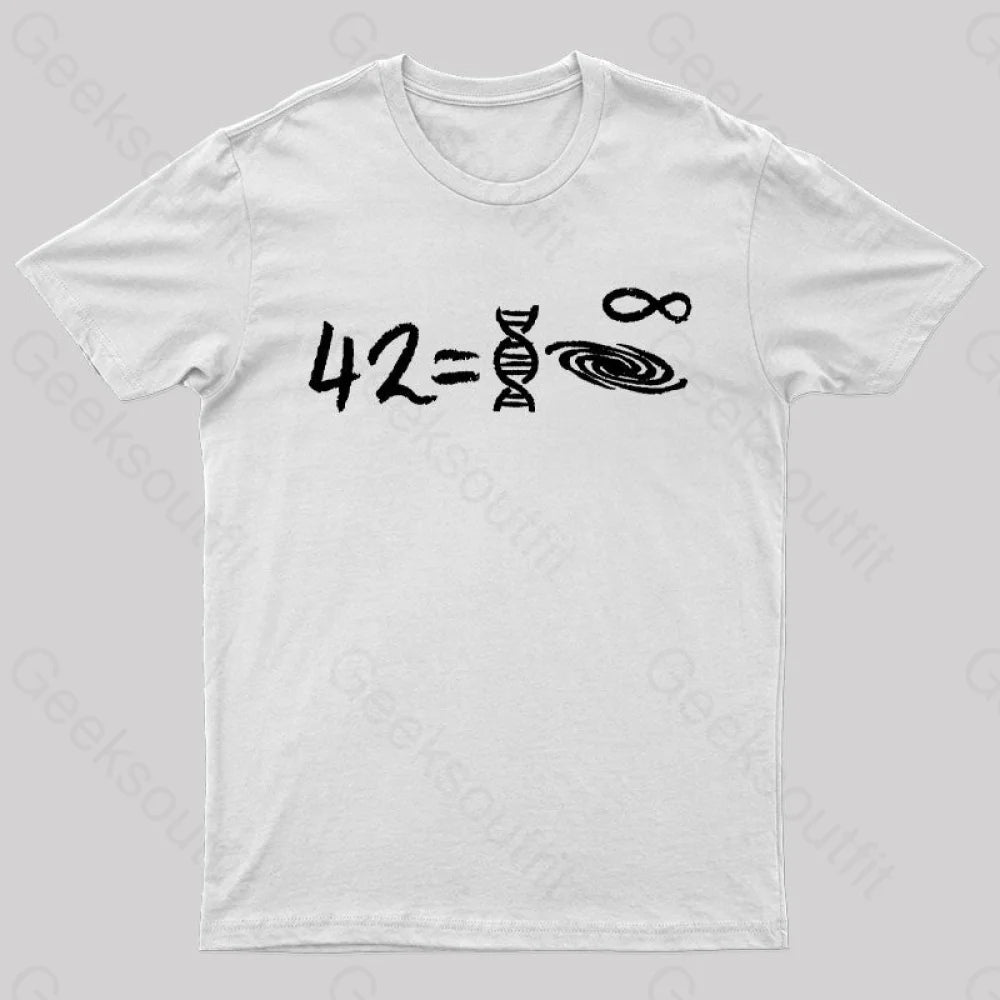 42 Equal To Everything T-Shirt White / S