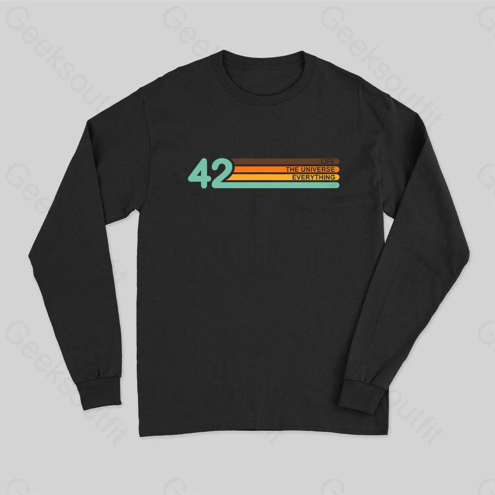 42 Everthing Long Sleeve T-Shirt Black / S