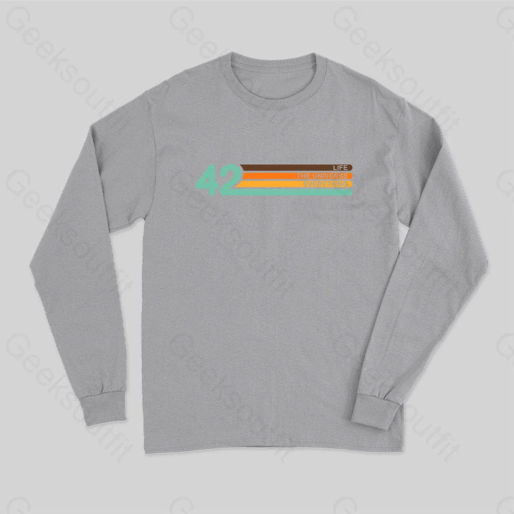 42 Everthing Long Sleeve T-Shirt Grey / S