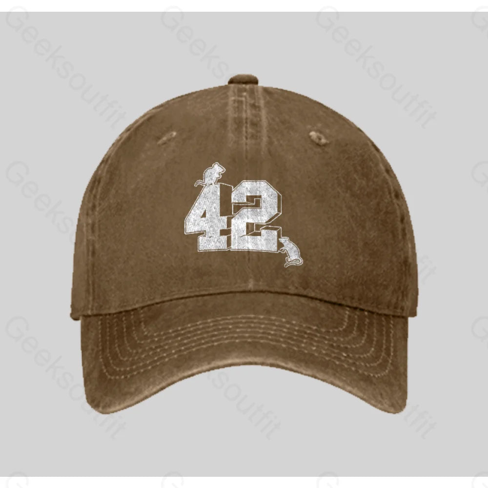 42 Washed Vintage Baseball Cap Natural