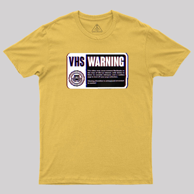 VHS Nostalgia Warning T-Shirt